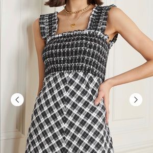 Ganni Seersucker maxi dress